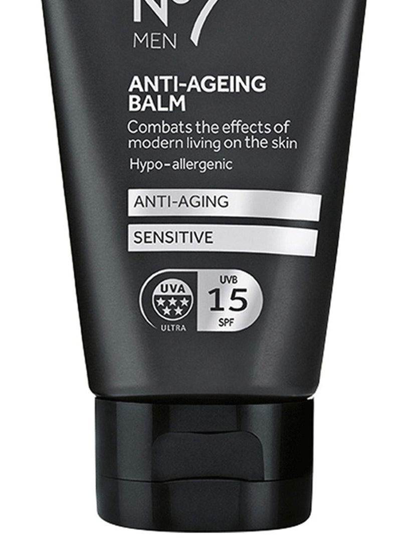 Boots No.7 No7 Men Anti Ageing Balm 50ml with SPF 15 - 50ml - Image 1